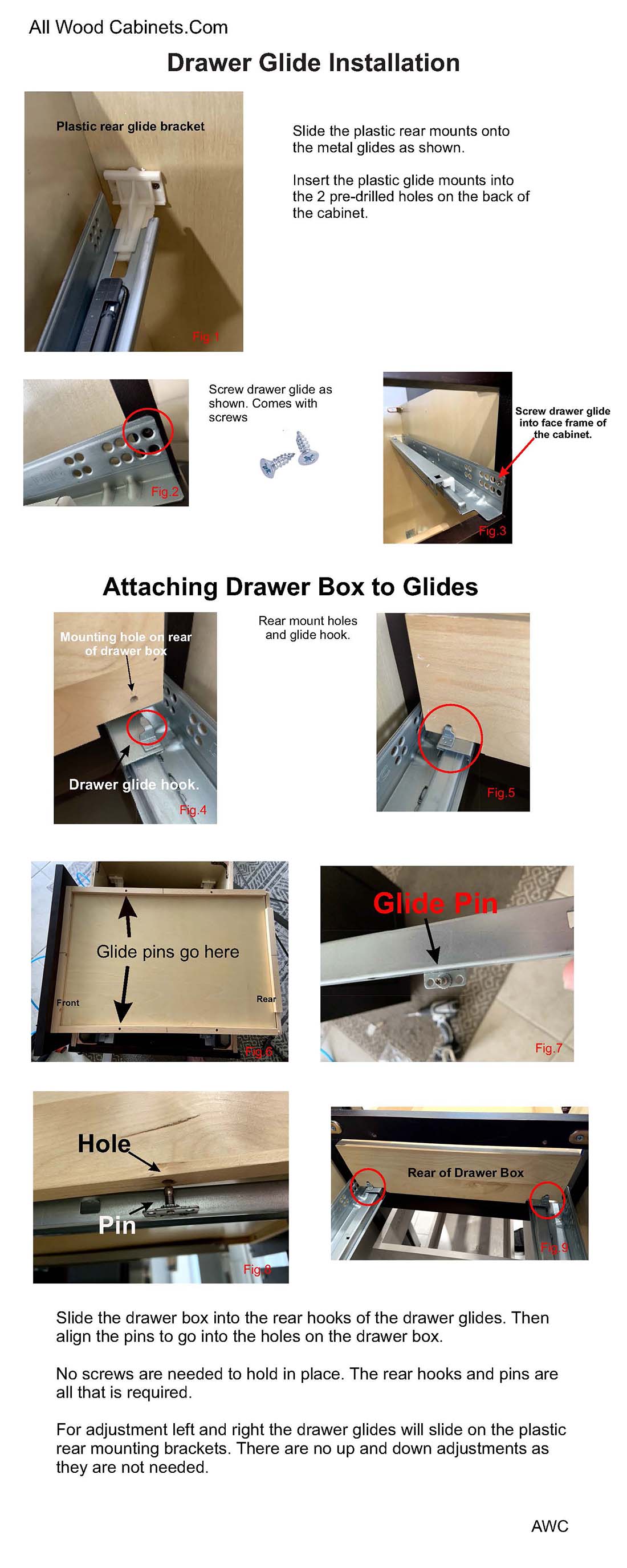 Drawer Glides and Drawer